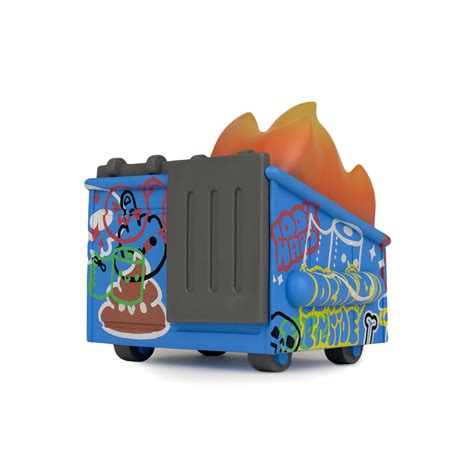 Dumpster Fire Graffiti Vinyl Figure 100 Soft