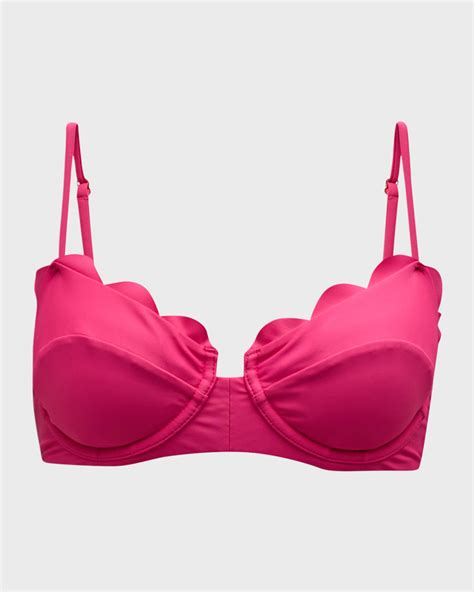 Ramy Brook Leyla Scallop Bikini Top Neiman Marcus