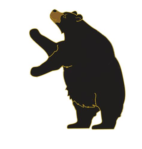 Black Bear Cartoon Standing