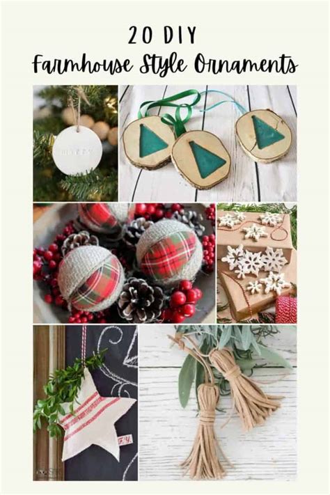 DIY Farmhouse Christmas Ornaments Making Joy And Pretty Things