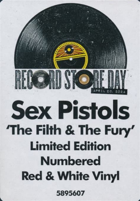 Sex Pistols The Filth The Fury Lim Coloured Vinyl Rsd Lp S Rockart Shop