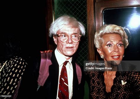 Andy Warhol And Lana Turner Circa 1982 In New York City News Photo