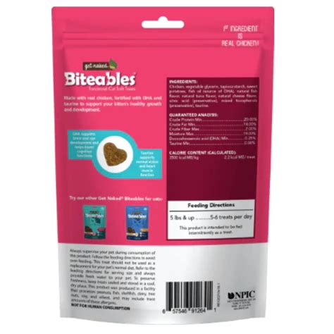 Get Naked Biteables Kitten Health Plus Soft Cat Treats Oz Bag NaturalPetWarehouse