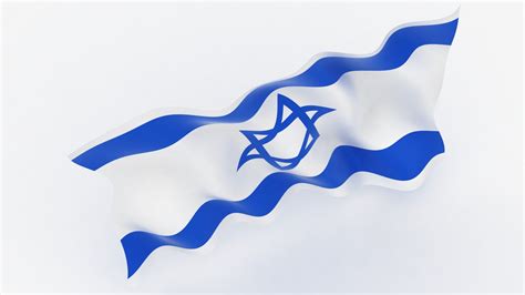 Realistic Israel Flag 3d Turbosquid 1613970