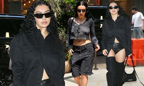 Charli Xcx Wears Racy Leather Hot Pants And Chaps After Going Braless In Another Sexy Look As