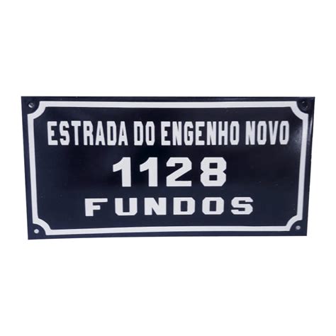 placa de rua esmaltada nrm esmaltacao rio de janeiro