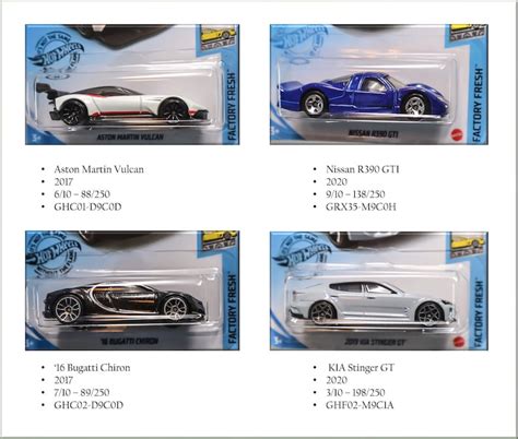Hot Wheels Factory Fresh Collectible Cars Etsy