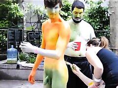 Bodypainting Hot Guy Being Body Painted Part Thisvid