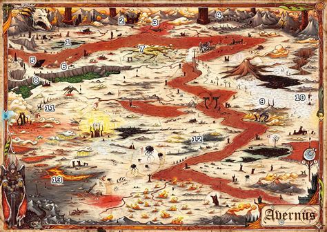 Avernus Map Unexplained Features Descentintoavernus