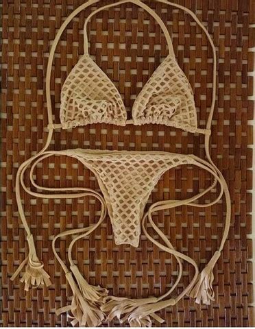 Cute Sexy Brown Net Two Piece Bikini On Luulla