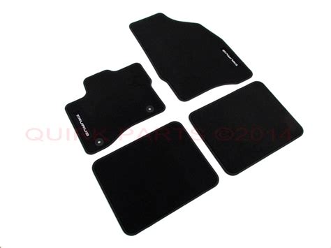 2013 2015 Ford Taurus Carpeted Front And Rear Charcoal Black Floor Mats