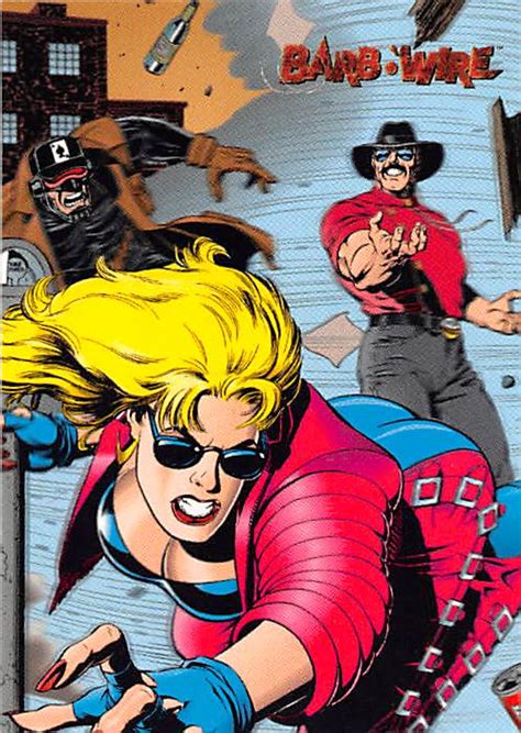 Barb Wire Cartoon Trading Card 1996 Topps 58 Pam Anderson