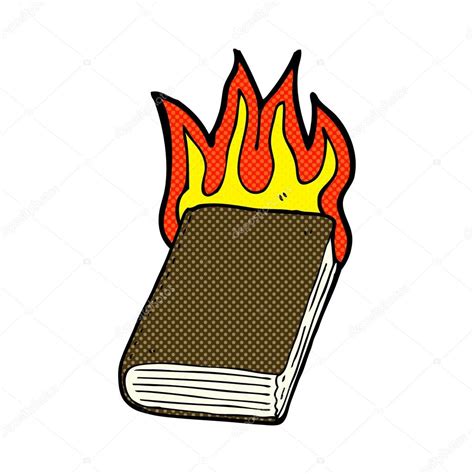 Cartoon Burning Book Stock Vector By ©lineartestpilot 86822286