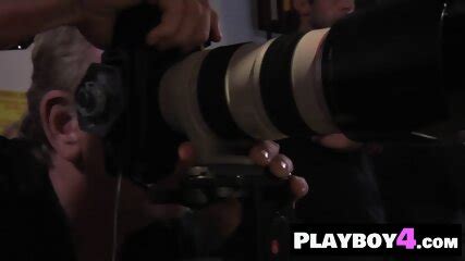 Cute Busty Blonde Milf Nikki Leigh Posed Totally Naked In Front Of Camera