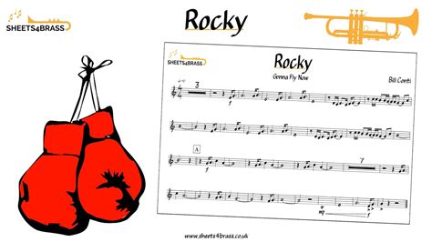 Rocky Theme Gonna Fly Now For Trumpet With Sheet Music YouTube