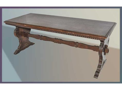 Arts And Crafts Table Wooden Nickel Antiques