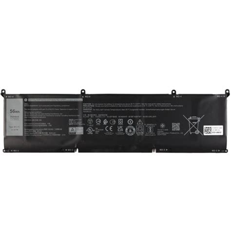 Dell 3 Cell 56 Wh Lithium Ion Replacement Battery For Select Laptops