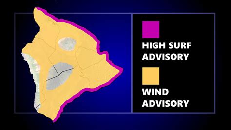 Wind Advisory Issued For Hawai’i Island High Surf Remains