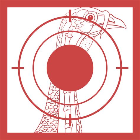 Turkey Head Printable Target