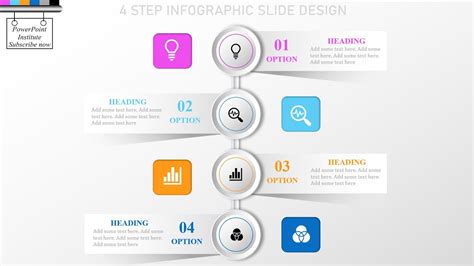 Powerpoint Animated Infographic Slide Design 4 Step Infographic Tutorial In Powerpoint Themelower