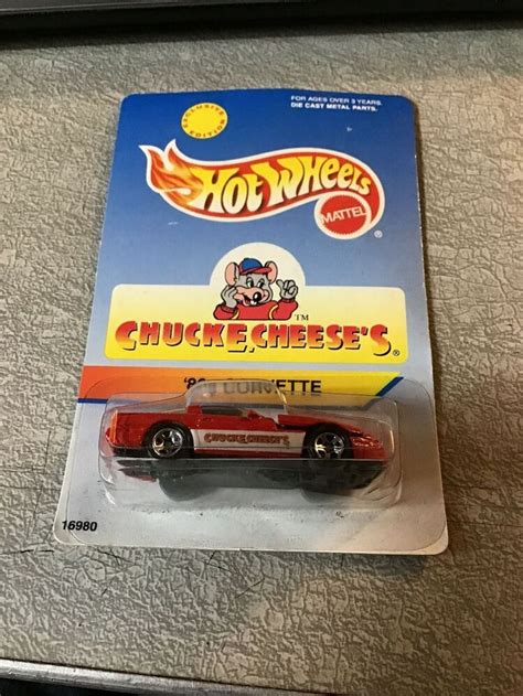 Hot Wheels 80s Corvette Chuck E Cheeses Red New Sealed EBay Chuck E Cheese Retro Toys