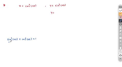 Solved Eliminate The Parameter To Find Cartesian Equation For The