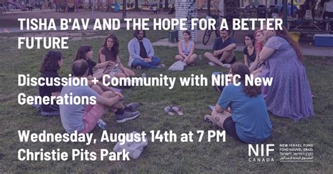 New Gen Tisha Bav And The Hope For A Better Future New Israel Fund