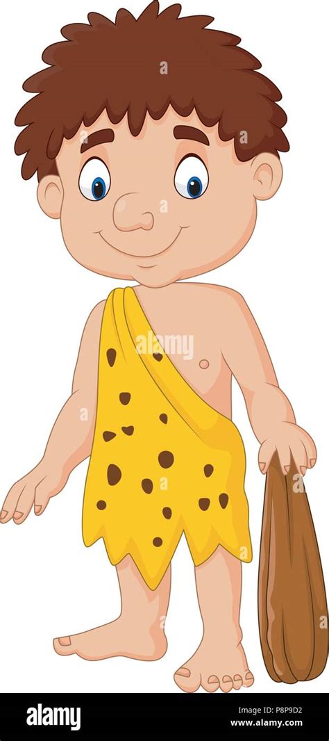 Cartoon caveman holding club Stock Vector Image & Art - Alamy