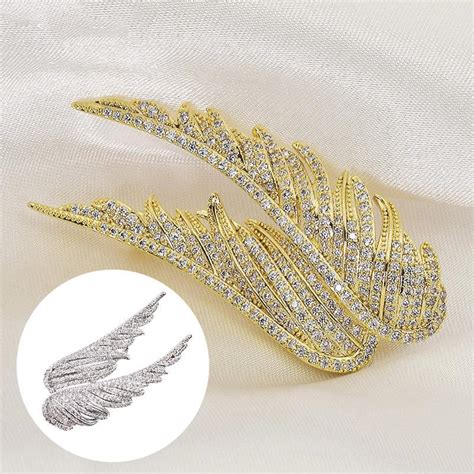 Купить 1 шт., креативные булавки для мужчин и женщин, булавки с перьями ...