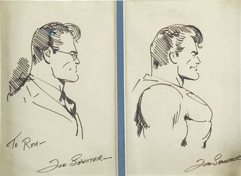 Original Comic Art:Sketches, Joe Shuster - Superman and Clark Kent ...