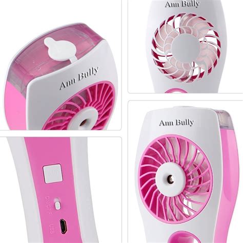 Ann Bully Portable Handheld Usb Mini Misting Fan Cooling Humidifier