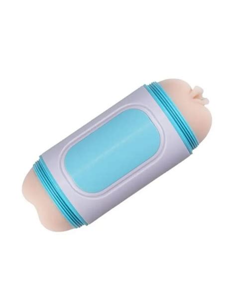 Masturbador Duplo Vagina e Ânus Ventosa de Pressão Articulável Sex Shop Sextoy