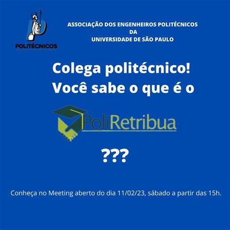 O Auxilio Poli Retribua Pode Ser Somado Om O Papifi - Venha conhecer as atividades do Poli Retribua! | AEP - Associação dos ...