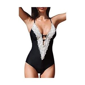 Laura In Costume Da Bagno Bikini Da Donna Con Pizzo Ricamato Nuovo Costumi Interi Brasiliano