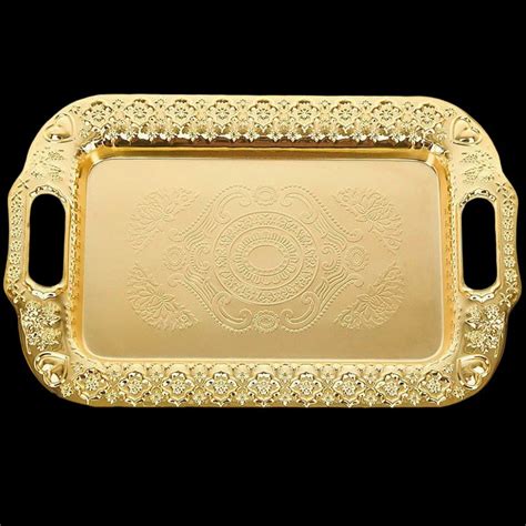 Поднос сервировочный металлический 43,5х29,5х2 см Nouvelle Home купить ...