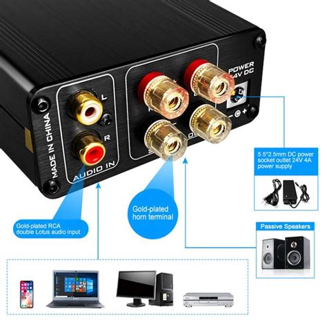 FX-Audio FX502S PRO Audio Digital High Power Amplifier HIFI 2.0 Stereo ...