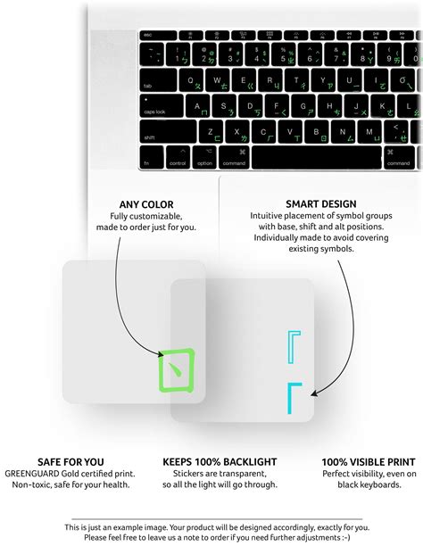 Chinese (Bopomofo) Keyboard Stickers with Transparent Background | Keyshorts