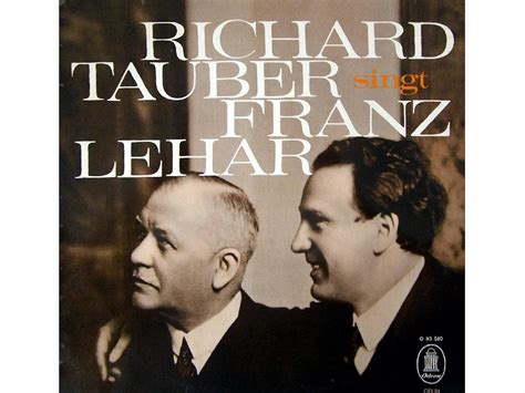 Richard Tauber Singt Franz Lehár Vinyl LP record Schallplatte