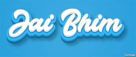 Jai Bhim Text Effect And Logo Design Movie