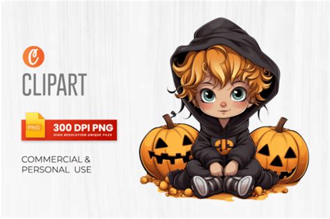 Halloween Babies Clipart Design Graphic By Crafticy · Creative Fabrica
