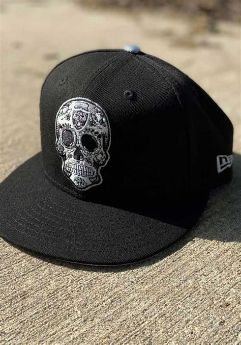 New Era Las Vegas Raiders Mens Black 5950 Lasrai Black Met Silver