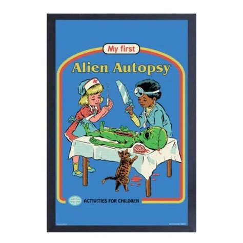 Steven Rhodes -Alien Autopsy Framed Print - Screamers Costumes