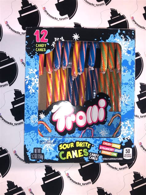 Trolli Sour Brite Candy Canes Raresnackstoronto
