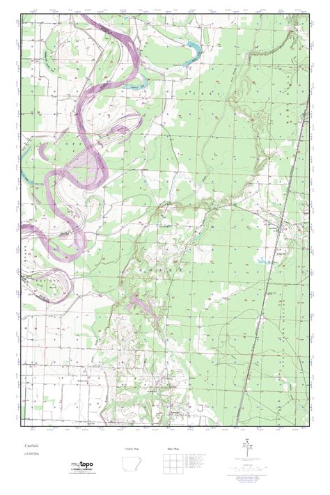 Mytopo Canfield Arkansas Usgs Quad Topo Map