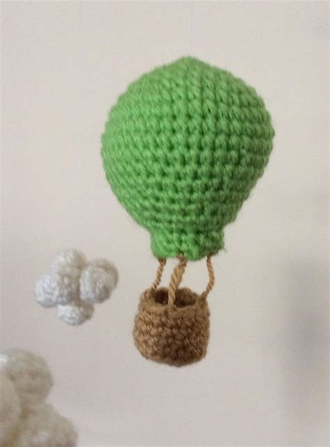 Hot Air Balloons Crochet Pdf Pattern Mobile Garland Etsy
