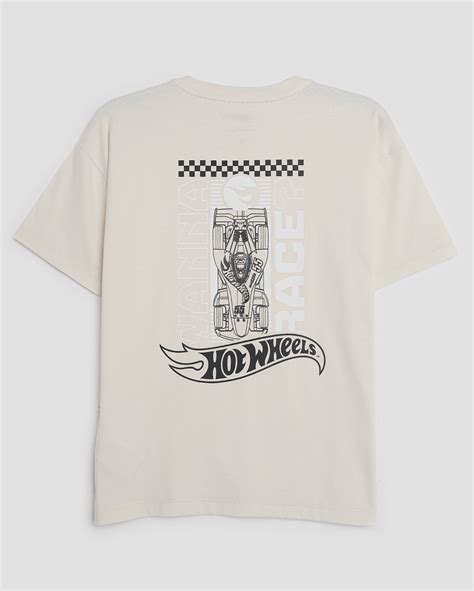 Riachuelo Camiseta Juvenil Manga Curta Hot Wheels Bege Mattel
