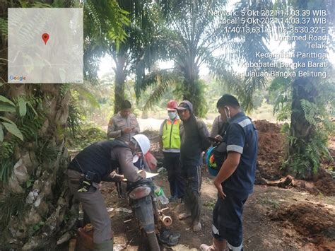 Di Bangka Barat Tim Divpam Pt Timah Tbk Menemukan Penambang Ilgal