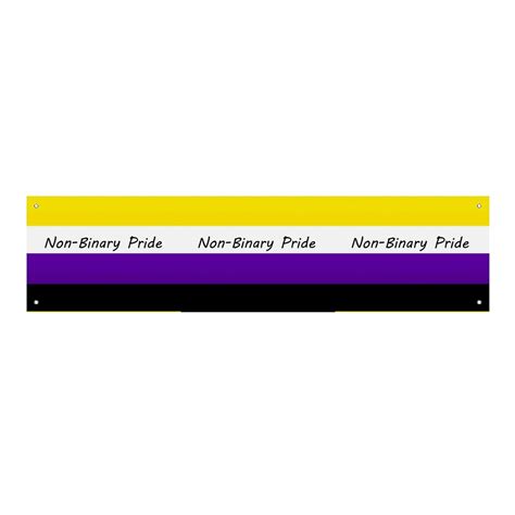 Non-Binary Pride Flag Banners Flag Hanging Backdrop Sign Wall
