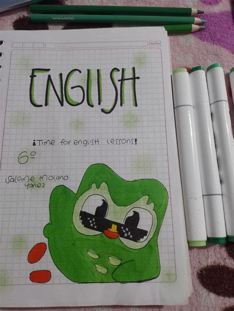 Portada Inglés In 2024 Book Art Projects School Book Covers