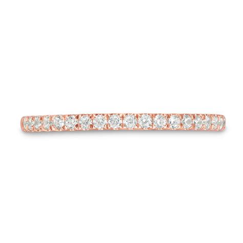 1/4 CT. T.W. Diamond Wedding Band in 10K Rose Gold | Zales